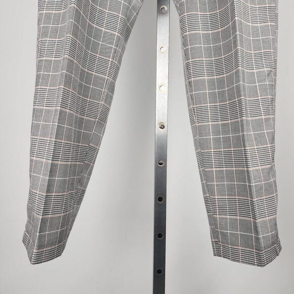 T.N.L Grey Plaid Straight Leg Pants Size 6 - Picture 5 of 9